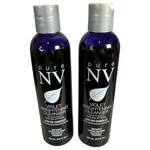 New Pure NV‎ Violet Brightening Cleanser 2 Pack 8.5 Oz Each Keratin Shampoo